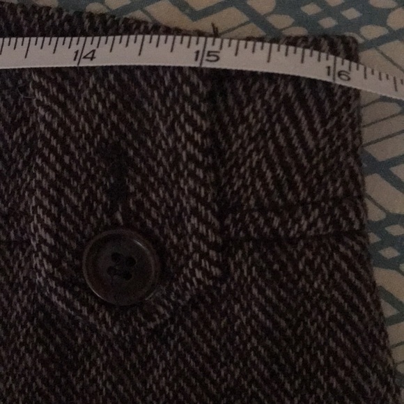 Esprit Herringbone Wool Skirt with Cargo Pockets in Brown - Picture 10 of 10